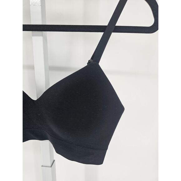 Truekind Womens Sz S Lightly Padded Classic T Shirt Bra Solid Black - Picture 2 of 4